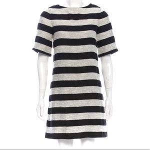 Alice + Olivia striped metallic short sleeve dress